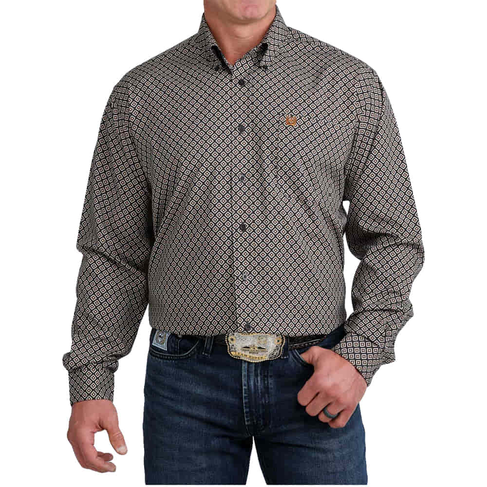 Cinch Apparel Long Sleeve Arena Flex Button Down Shirt