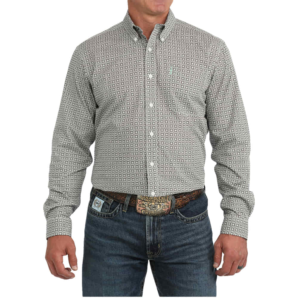 Cinch Apparel Printed Long Sleeve Button Down