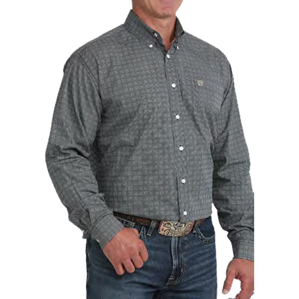Cinch Apparel Printed Long Sleeve Button Down