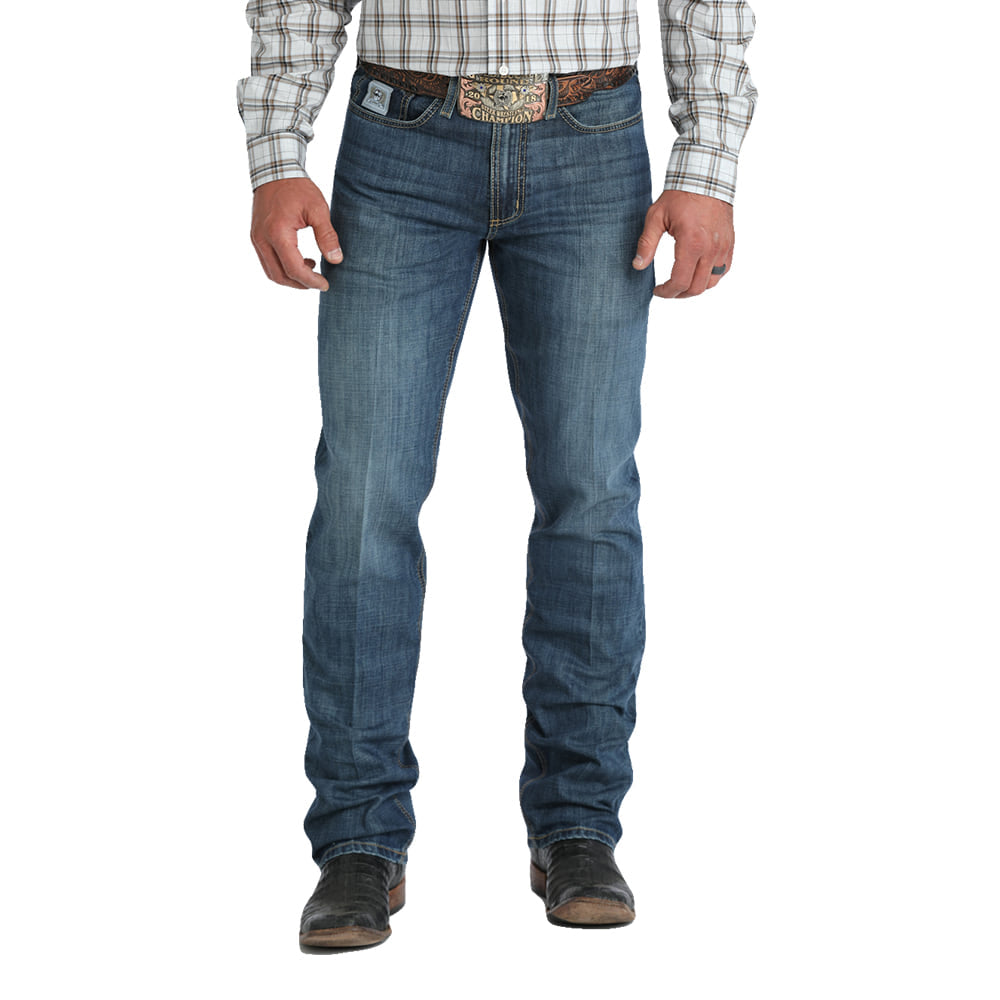 Cinch Apparel Silver Label Mid Rise Slim Fit Straight Jeans