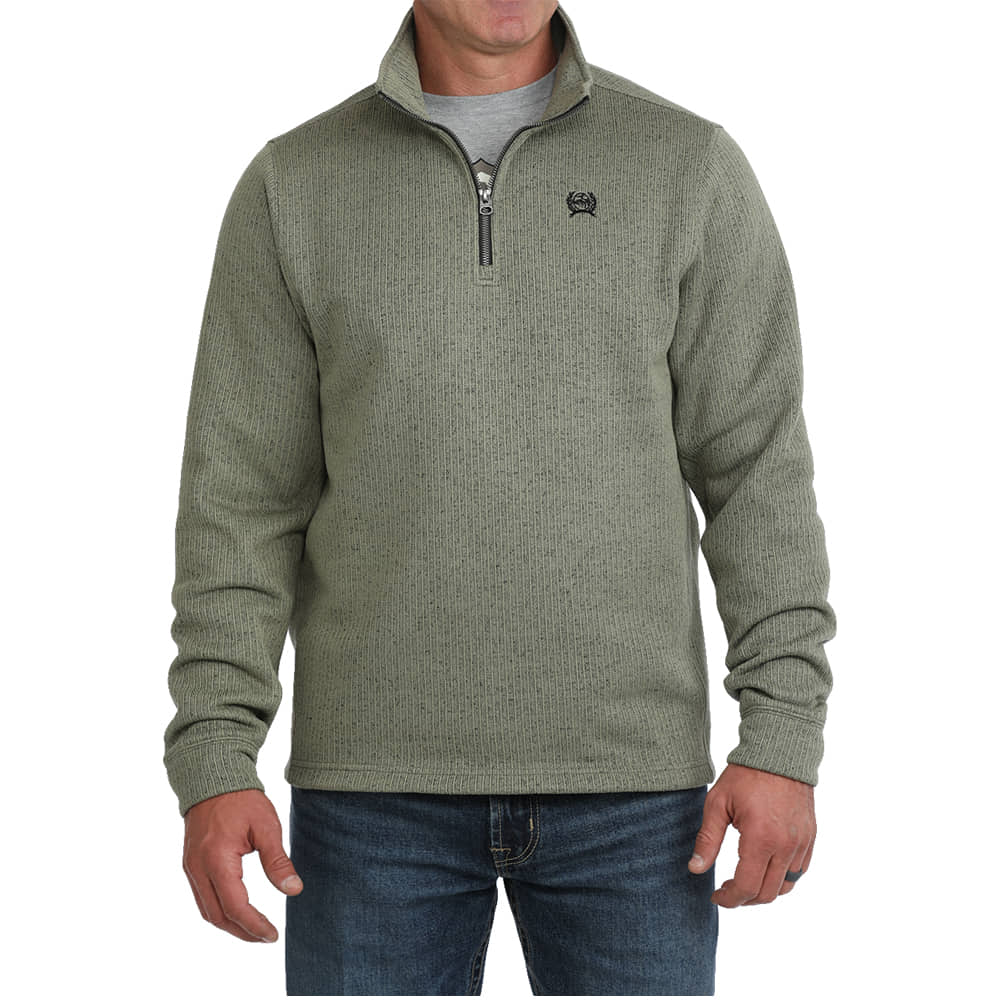 Cinch Apparel Sweater Knit Fleece 1/4 Zip Pullover
