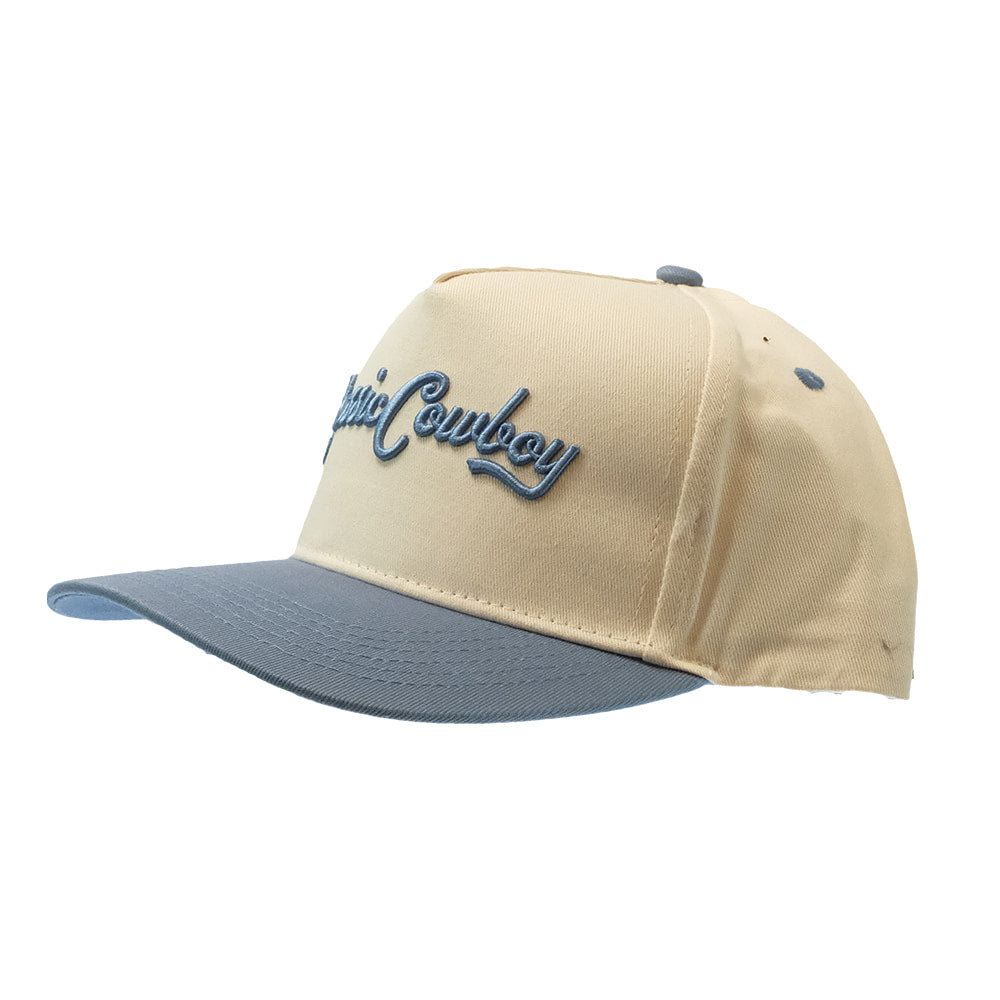 Classic Cowboy Hats Classic Cowboy The Ol' Blue Five Panel Cap in White and Blue