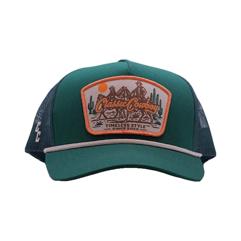 Classic Cowboy Hats Classic Cowboy The Trailhead Mesh Back Trucker in Green