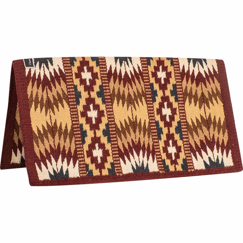Classic Equine Tack 34"X38" / Burgundy/Cream Classic Equine Show Blanket