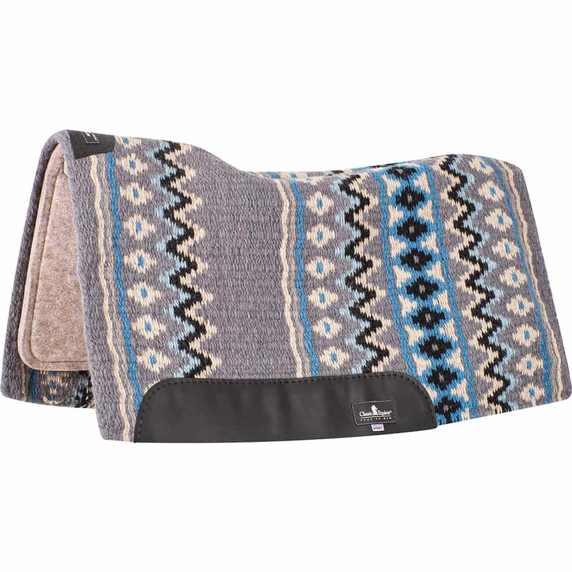 Classic Equine Tack 34"X38" / Charcoal/Malibu Classic Equine Charcoal And Malibu ESP Contoured Wool 34x38 x 3/4 inch Pad