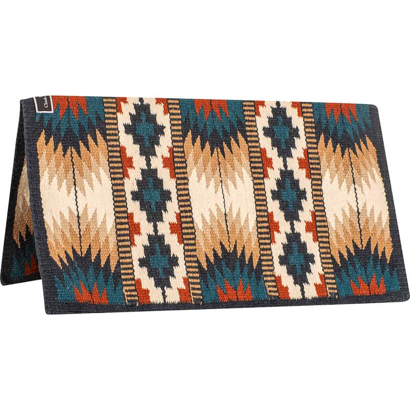 Classic Equine Tack 34"X38" / Indigo/Chestnut Classic Equine Show Blanket