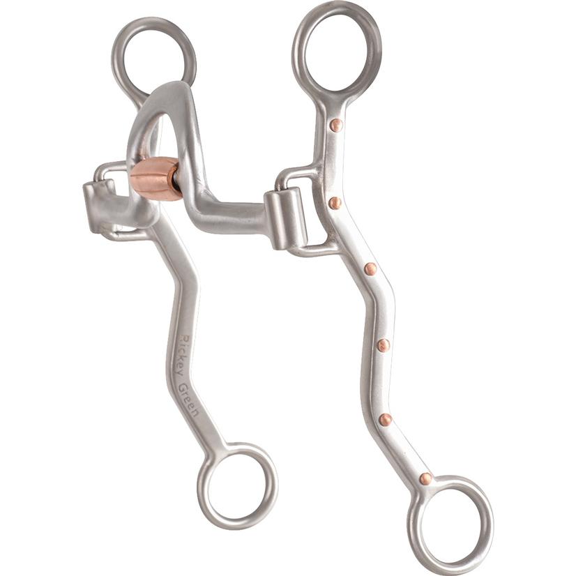 Classic Equine Tack 7" Classic Equine Ricky Green Setter with Roller Dot Shank Bit