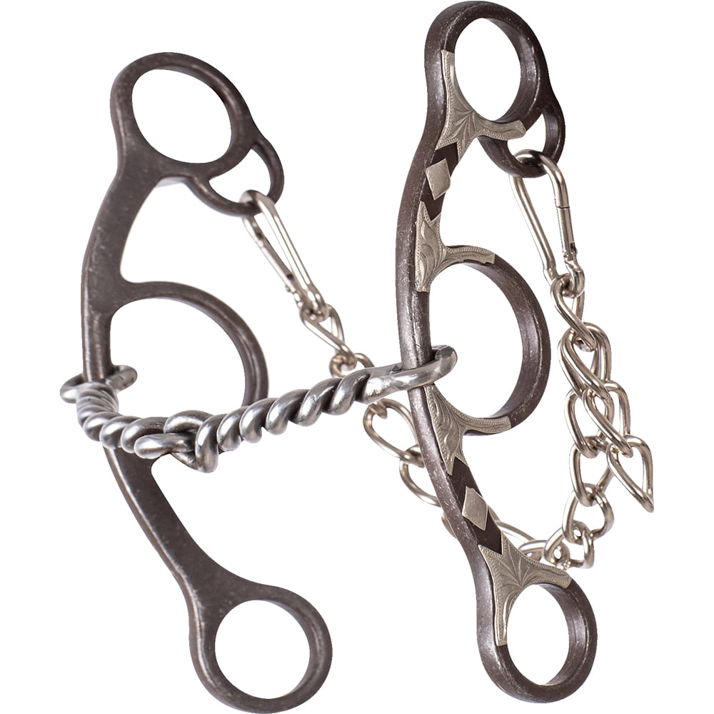 Classic Equine Tack Barrel Bit Short Shank Twisted Wire Snaffle