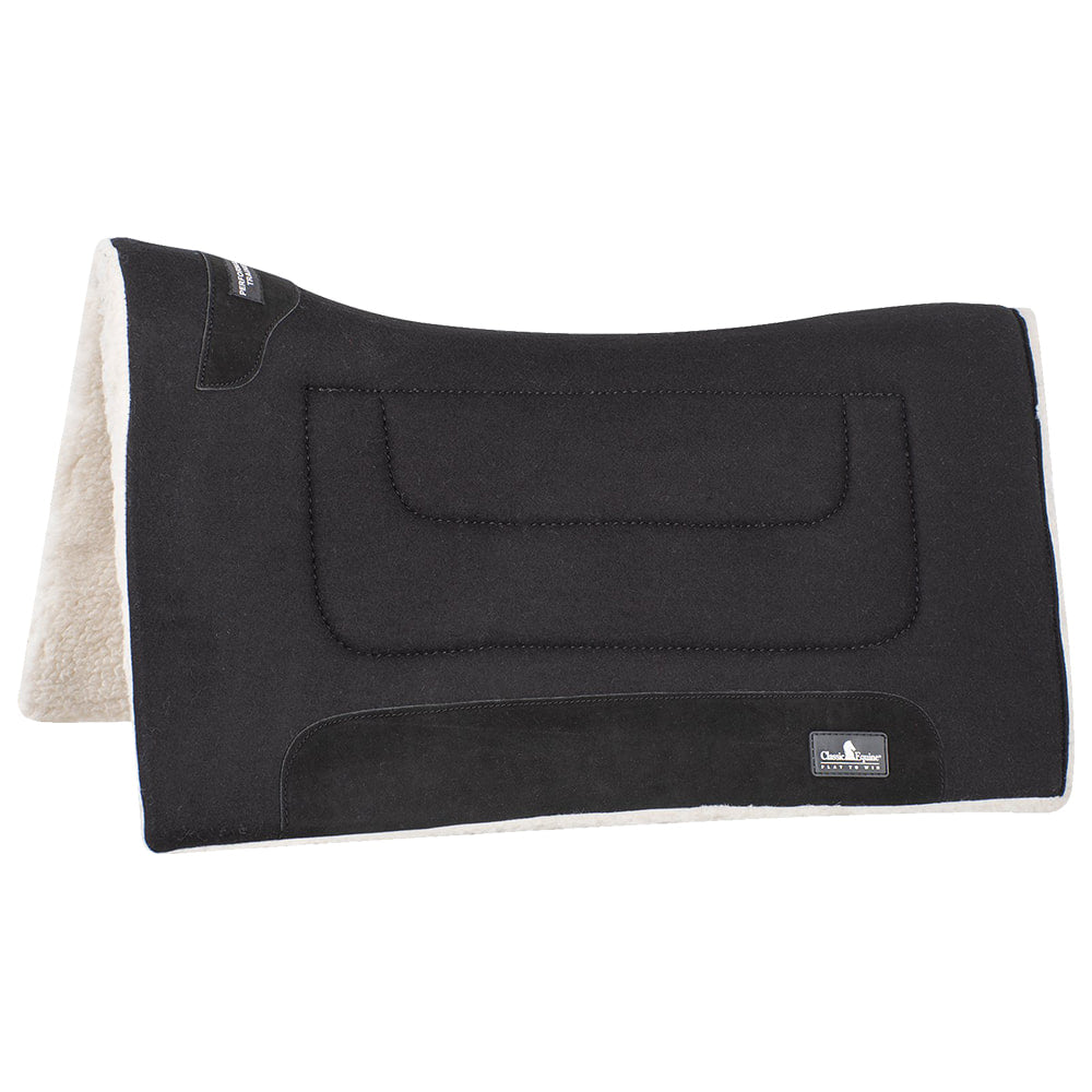 Classic Equine Tack Black / 31X32 Classic Equine Performance Trainer Felt Top 31"X32" Pad