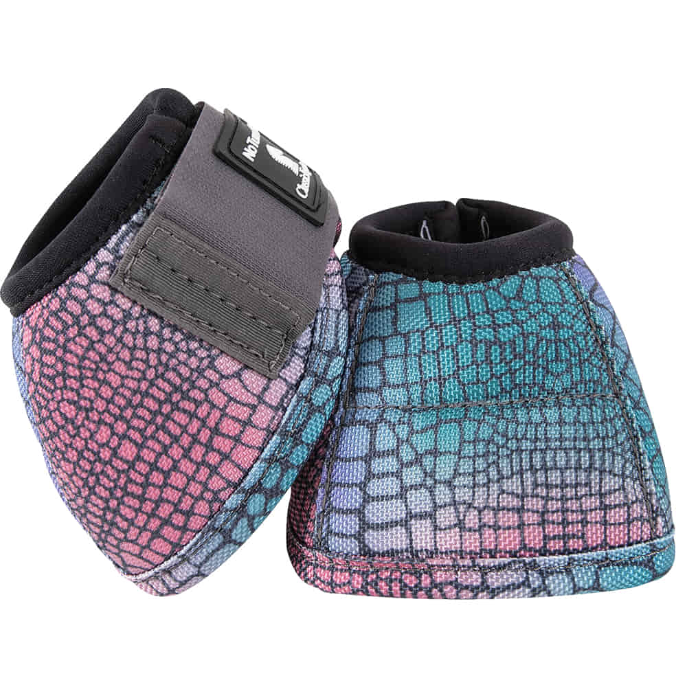 Classic Equine Tack Classic Equine Gator Print DyNo Turn Bell Boots