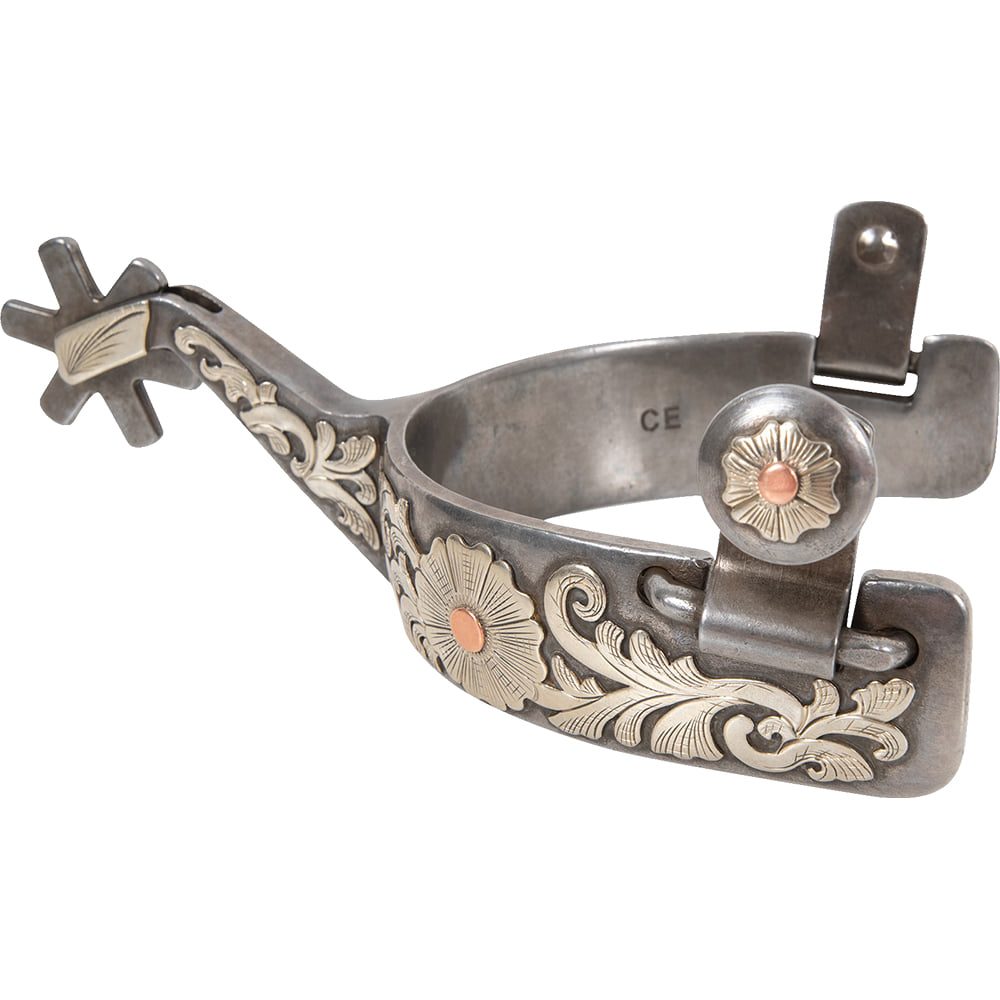 Classic Equine Tack Classic Equine Performance Horse 6-Point Floral Spurs