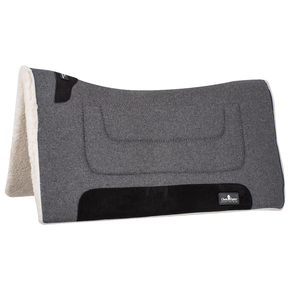 Classic Equine Tack Grey / 31X32 Classic Equine Performance Trainer Felt Top 31"X32" Pad