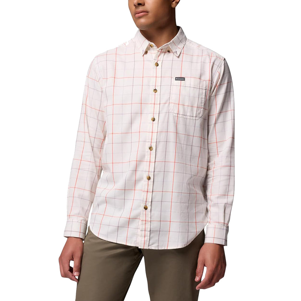 Columbia Sportswear Apparel Columbia Rapid River's ll Long Sleeve Shale Purple Tattersall Men's Shirt