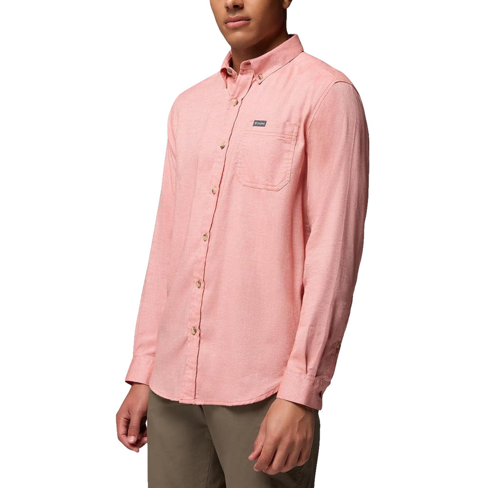 Columbia Shirts | Columbia Shirt Men's Small *red Rapid Rivers II Long Slv Soft Button Logo New | Color: Red | Size: S