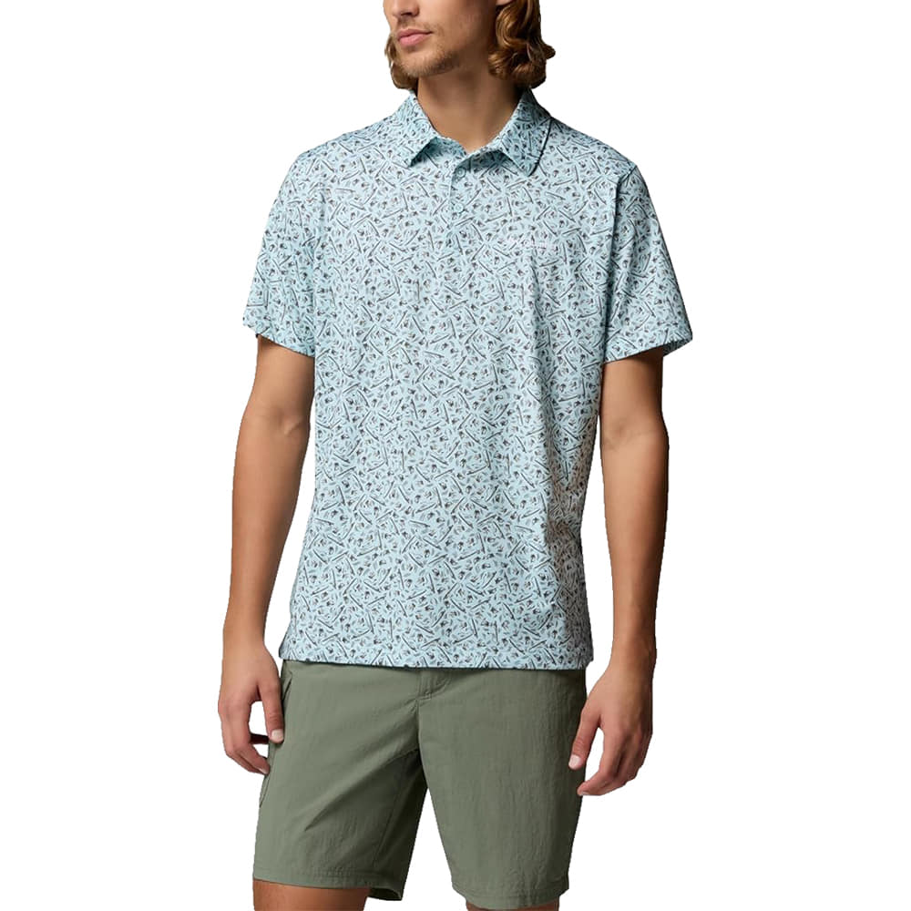 Columbia Sportswear Apparel Columbia Sportswear Men's Marine Light Super Slack Tide II Stretch Polo