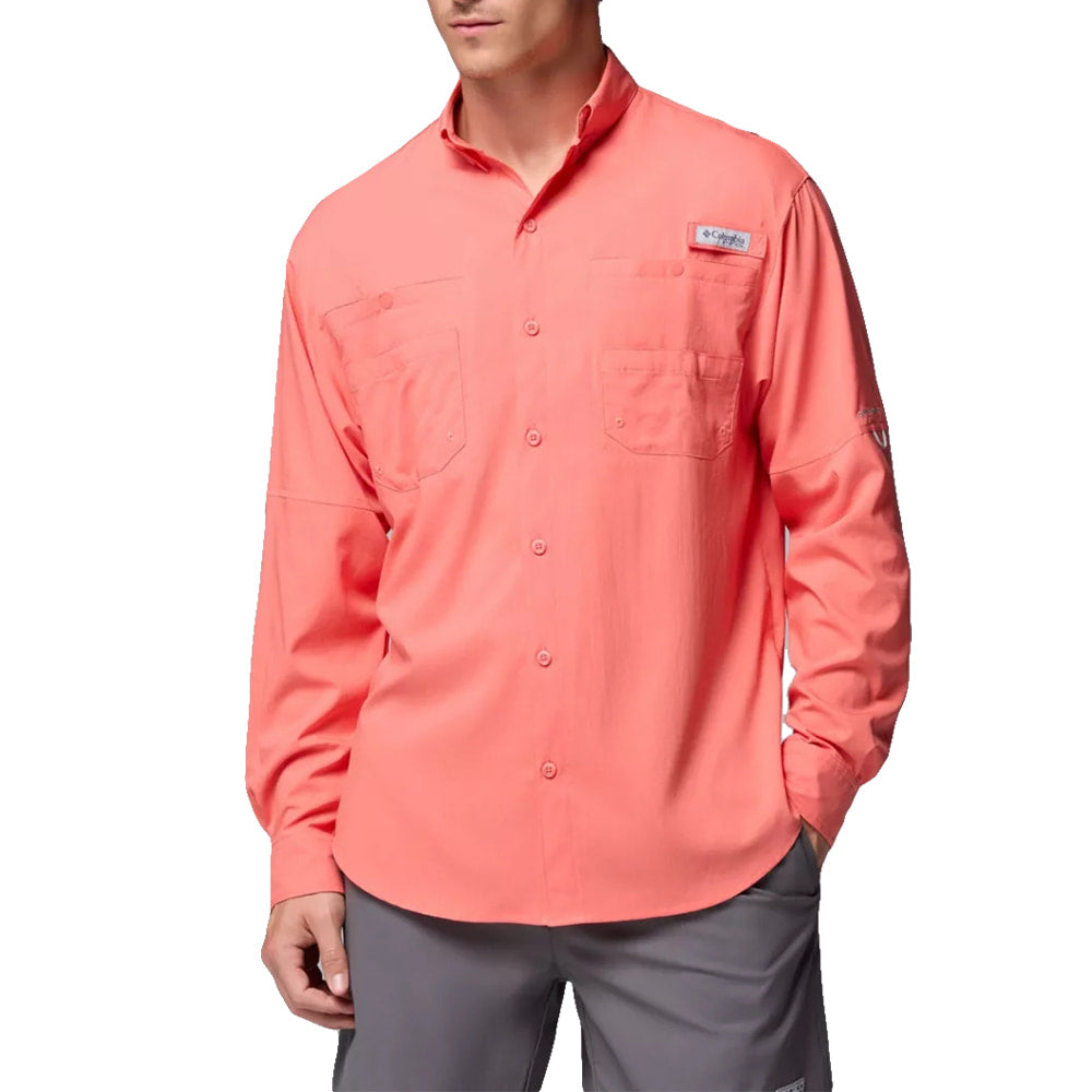 Tamiami ll Lone Sleeve Melonade Men's Shirt by Columbia