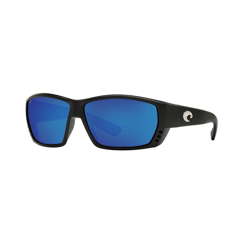 Costa Sunglasses 2.00 / Black Costa Tuna Alley Reader +2.00 Matte Black Frame Blue Lens Sunglasses