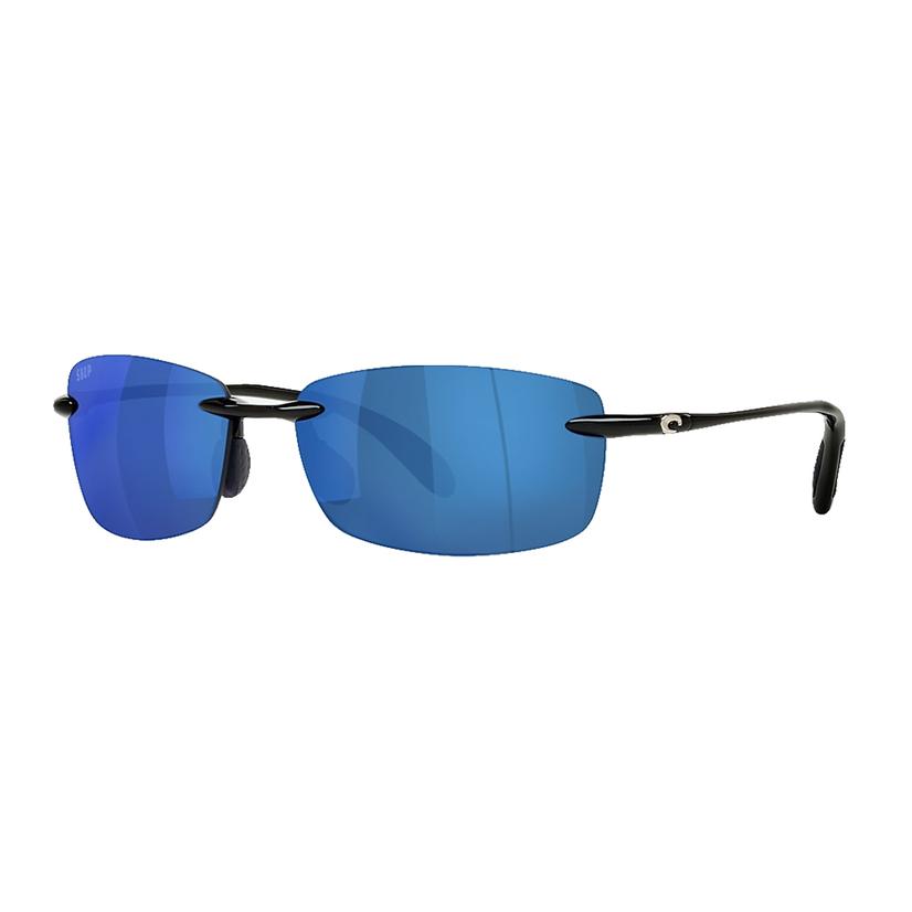 Costa Sunglasses 2.50 / SHNYBLK/BLUE Costa Shiny Black Ballast Readers Blue Mirror 580P C-Mate Sunglasses