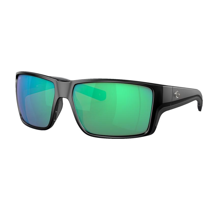 Costa Sunglasses Apparel OSFA / Black/Green Costa Green Mirror Reefton Pro 580G Matte Black Frame Sunglasses