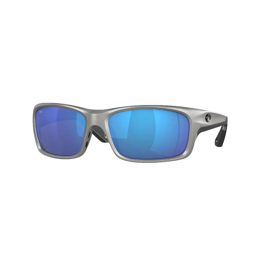 Costa Sunglasses Apparel Silver / OSFA Costa Jose Pro Silver Metallic Frame Blue Mirror Glass Lens Men's Sunglasses