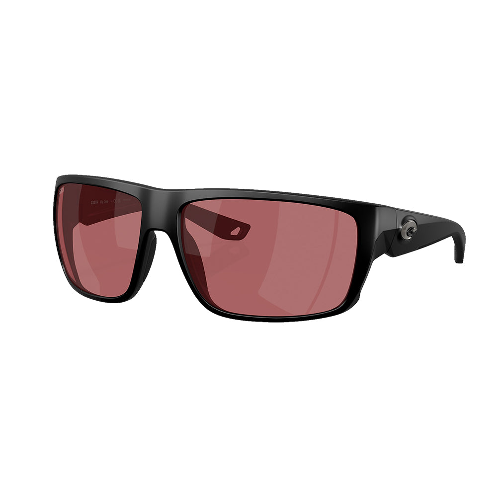 Costa Sunglasses Other Costa Fly Line Matte Black Frame Rose Lightwave 580G Lens Sunglasses