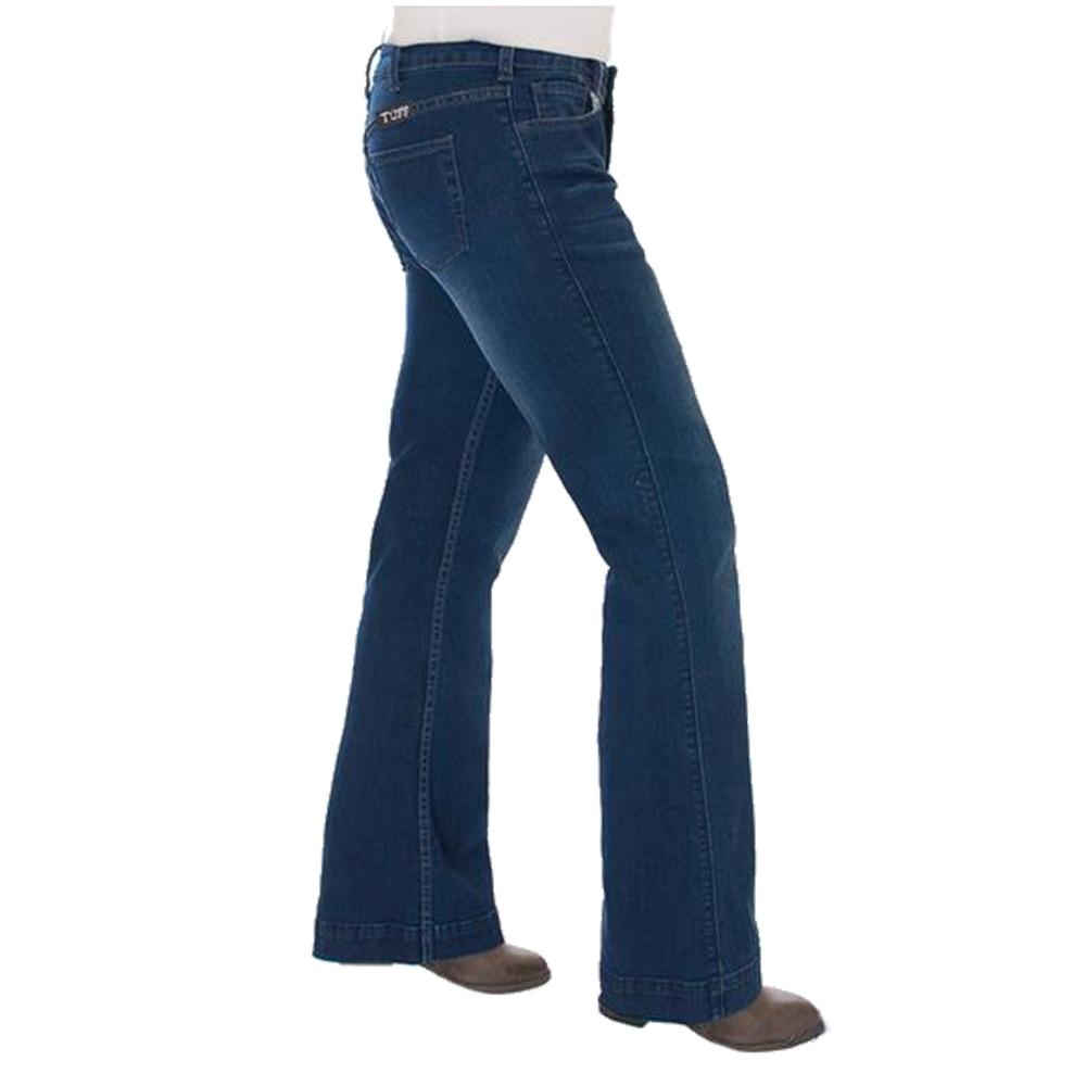 Cowgirl Tuff Apparel Cowgirl Tuff Girls Dark Wash Trouser Jeans