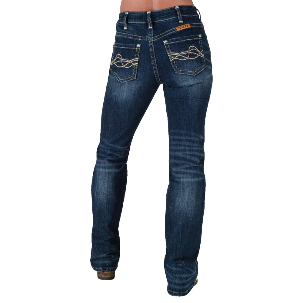 Cowgirl Tuff Apparel Cowgirl Tuff Women's Denim Epic Mid Rise Bootcut Jeans