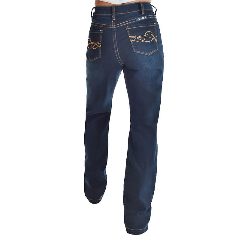 Cowgirl Tuff Apparel Cowgirl Tuff Women's Flex High Rise Indigo Bootcut Jeans