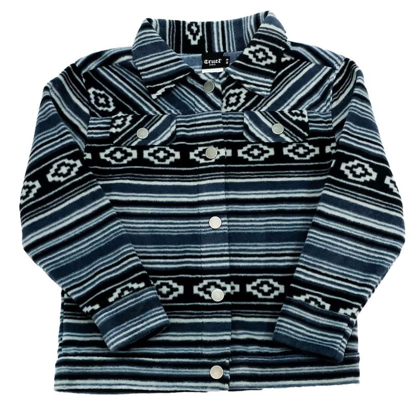 Cruel Denim Apparel Cruel Denim Blue Fleece Trucker Girls Jacket