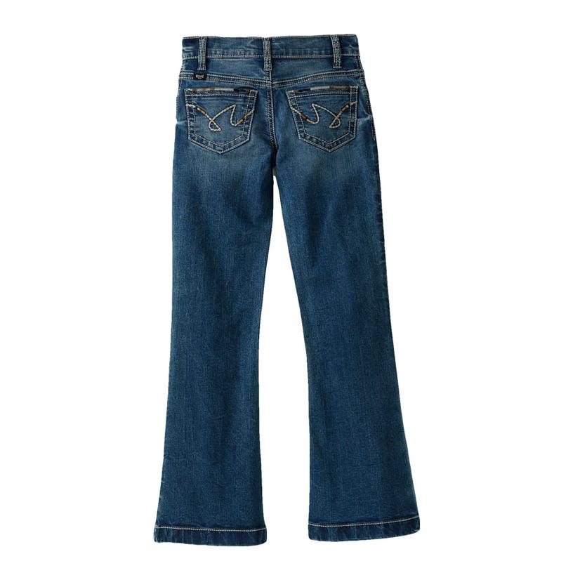 Cruel Denim Apparel Cruel Denim Violet Mid Rise Medium Wash Girl's Trouser 4-6X