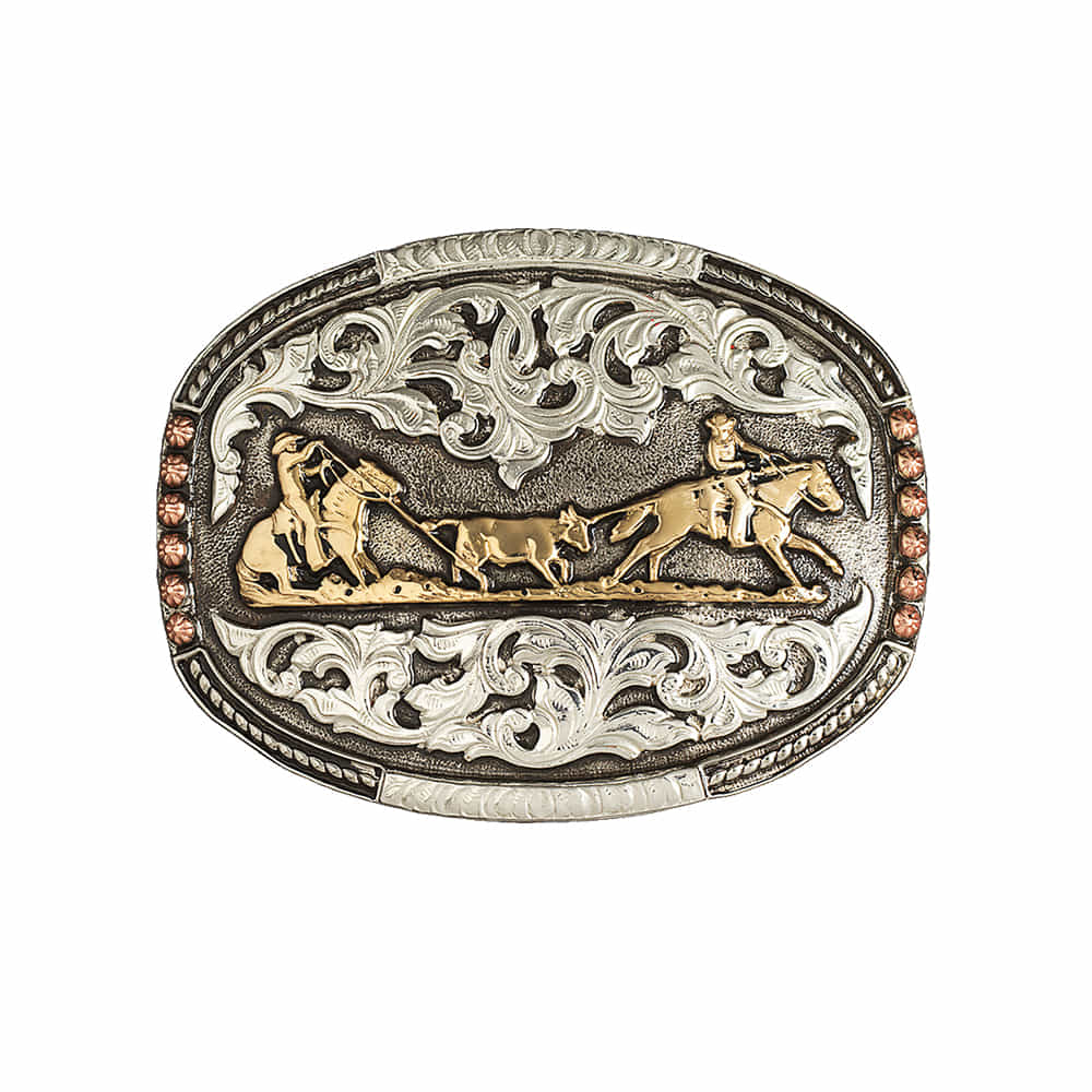 Crumrine Apparel Crumrine Team Roper Motif Belt Buckle