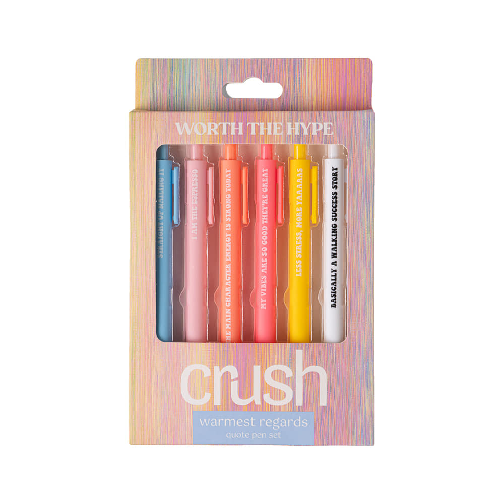 Crush Other Pink / OSFA Crush Warmest Regards Quote Pen Set
