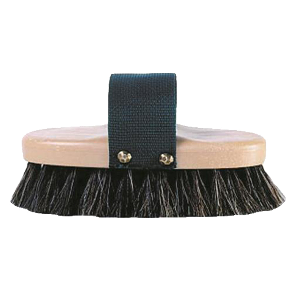 Decker Mfg Supplies Decker MFG. Natural Horsehair Grip-Fit C12 Grooming Brush