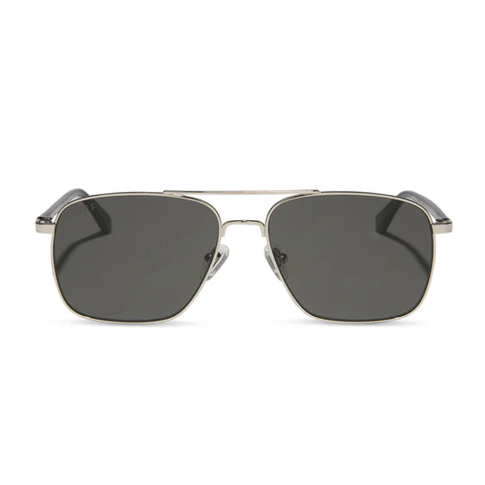 Diff Eyewear Apparel Diff Eyewear Rip Wheeler Silver and Grey Polarized Sunglasses