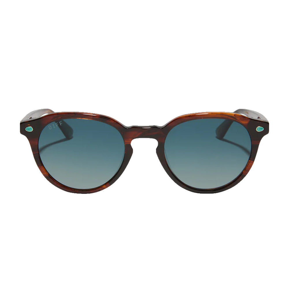 Diff Eyewear Apparel Diff Eyewear Sequoia Beth Blue And Green Gradient Polarized Sunglasses