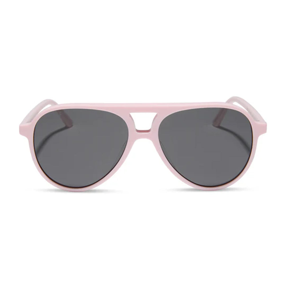Diff Eyewear Apparel Diff Eyewear Tosca II Aviator Powder Pink and Grey Sunglasses