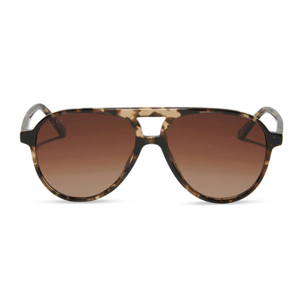 Diff Eyewear Apparel Diff Eyewear Tosca II Espresso Tortoise Brown Gradient Sunglasses