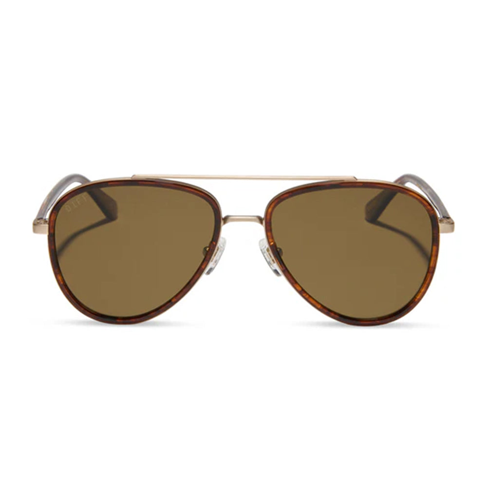Diff Eyewear Apparel Diff Eyewear Yellowstone Sequoia Tortoise and Brown Polarized Sunglasses