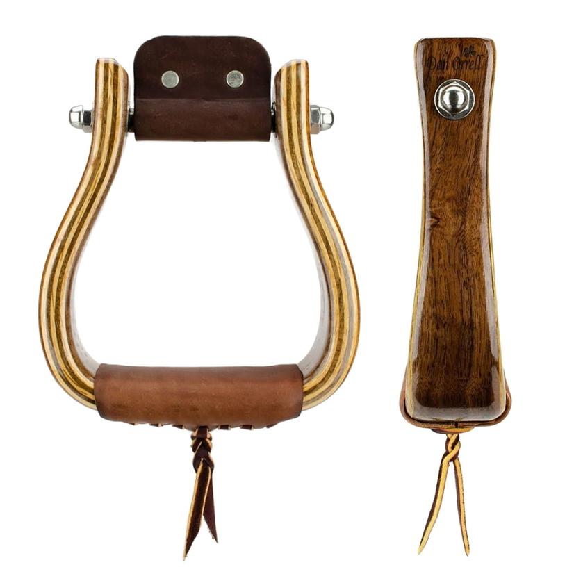 Don Orrell Tack Walnut / 2" Don Orrell Flat Bottom 2" Walnut Stirrups
