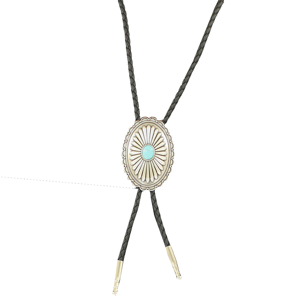 Double S Jewelry Double S Turquoise Concho Bolo Tie