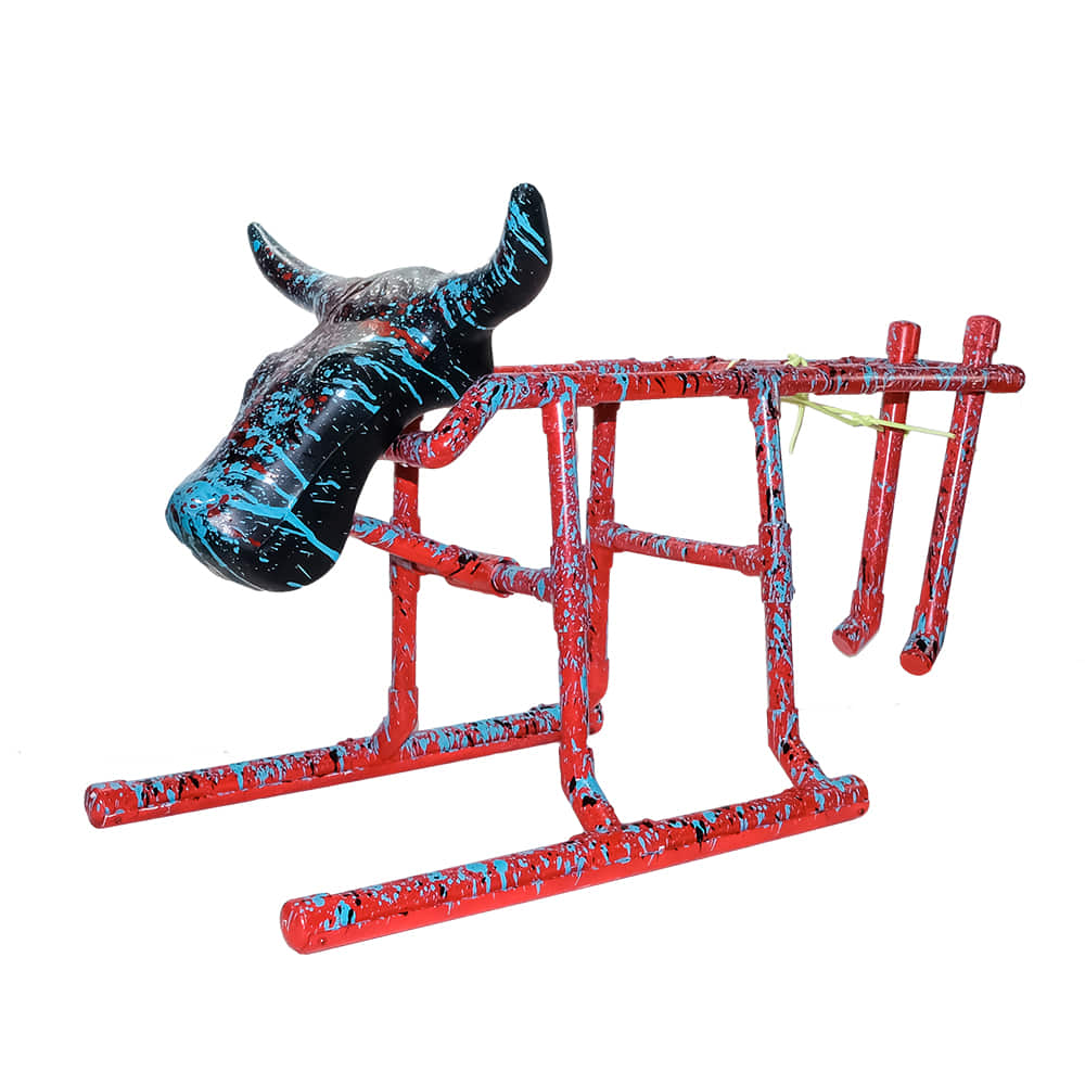 Drag Steer Ropes Western Red The Dragsteer Roping Dummy with Swinging Hind Legs
