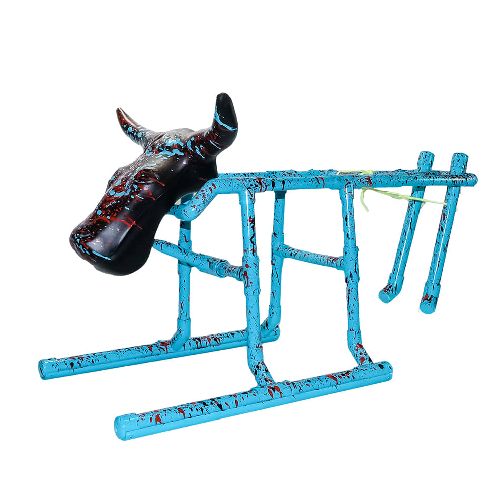 Drag Steer Ropes Western Turquoise The Dragsteer Roping Dummy with Swinging Hind Legs