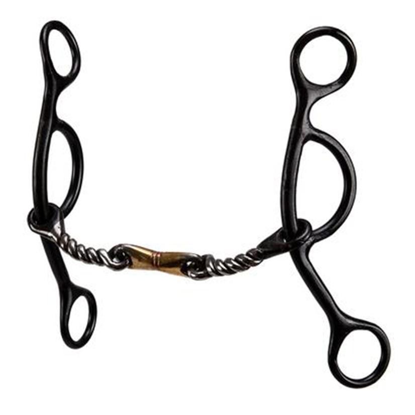 Dutton Bits Tack Dutton 7" Cheek Twisted Dogbone Gag Bit