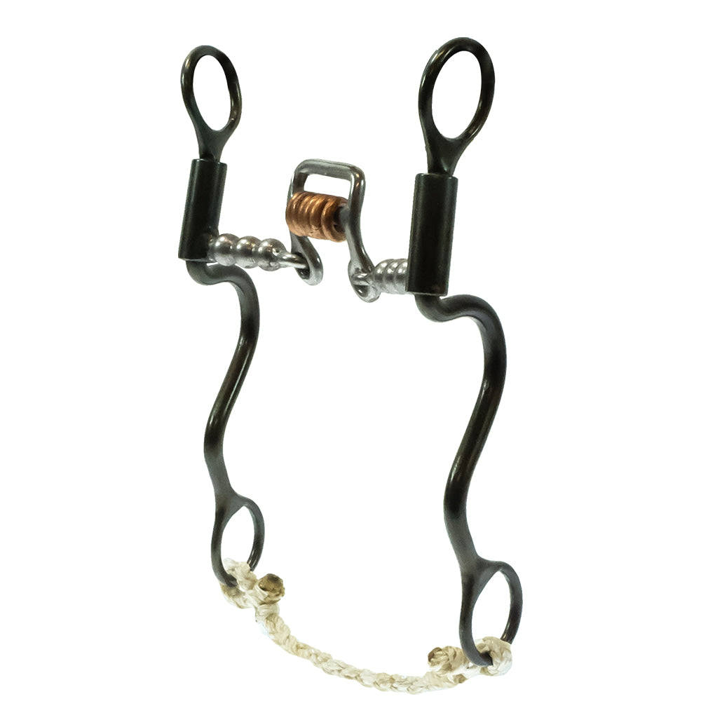 Dutton Bits Tack Dutton Bits 8" Cheek Smooth Square Port Cooper Rings Bit