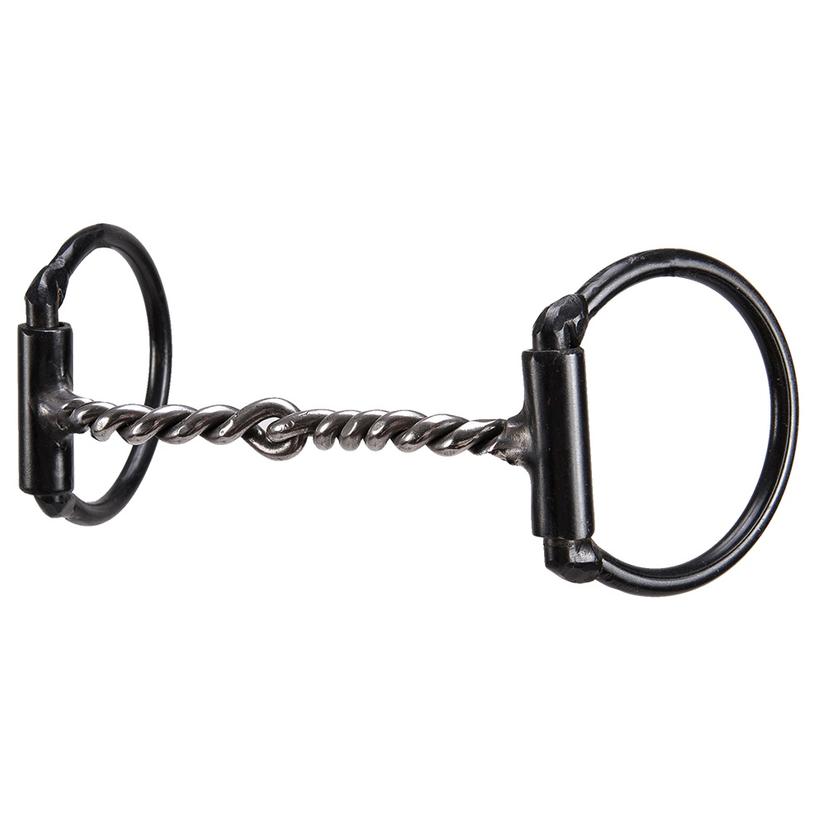 Dutton Bits Tack Dutton Medium Twisted Offset D Snaffle Bit