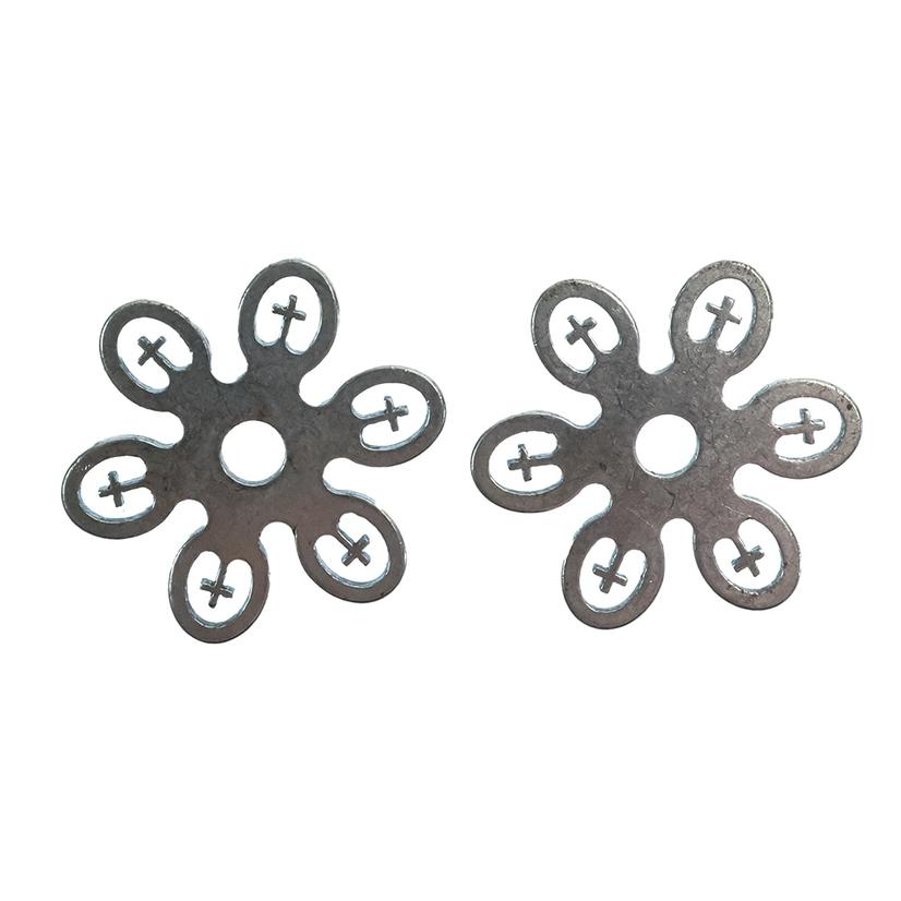 Dutton Bits Tack Silver / 1 1/4" Dutton Bits Silver 6 Point Cross Spur Rowels Paired 1 1/4"