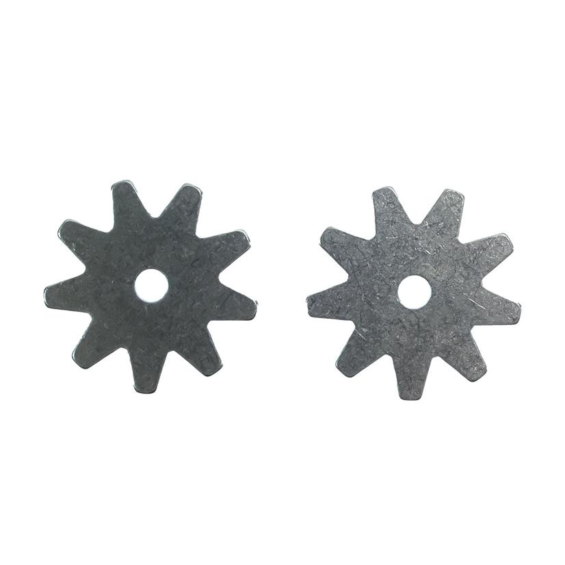 Dutton Bits Tack Silver / 1 1/4" Dutton Bits Silver 9 Point Spur Rowels Paired 1 1/4"