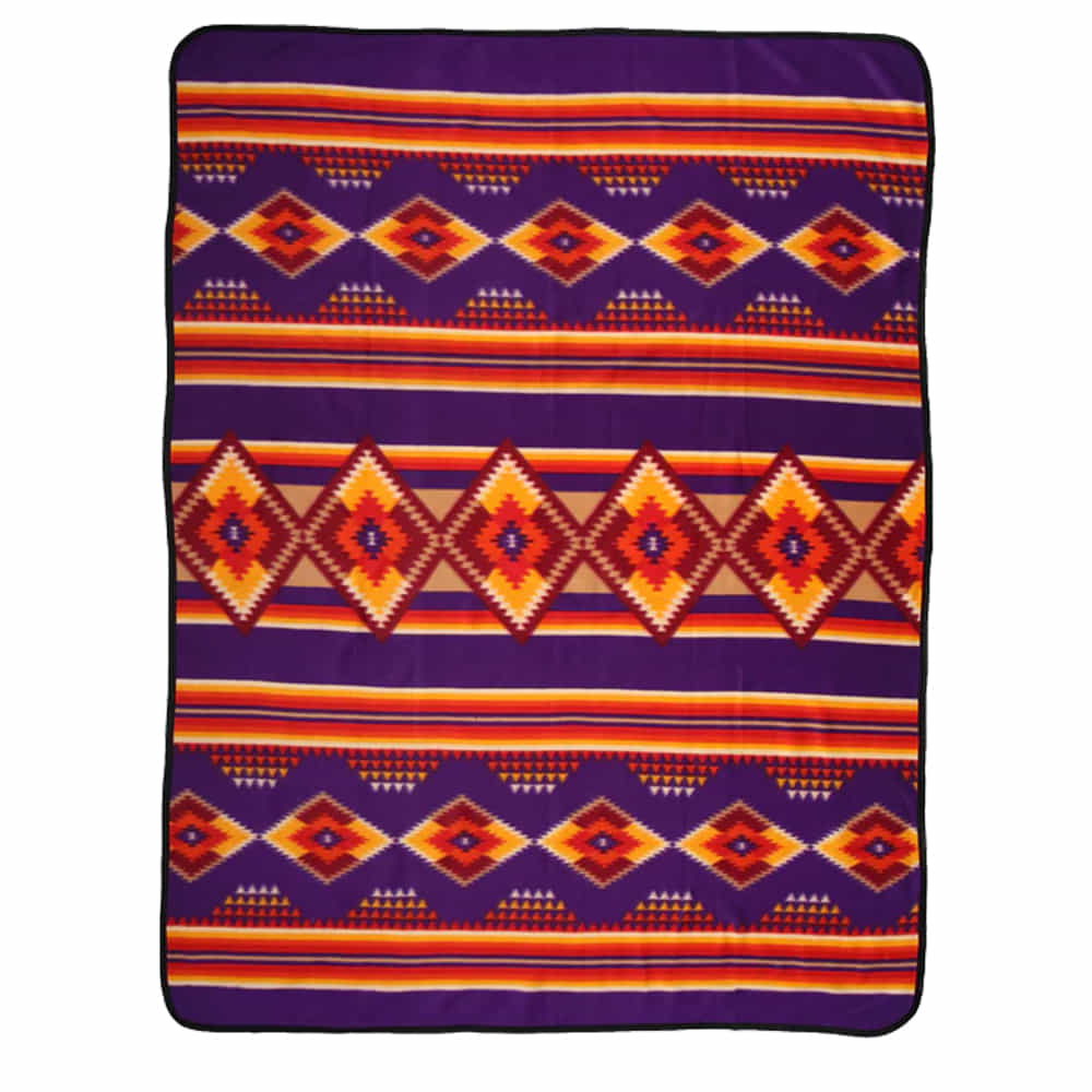El Paso Saddle Blanket Home Decor El Paso Saddle Blanket 60"x80" Fleece Lodge Blanket in Multi Color