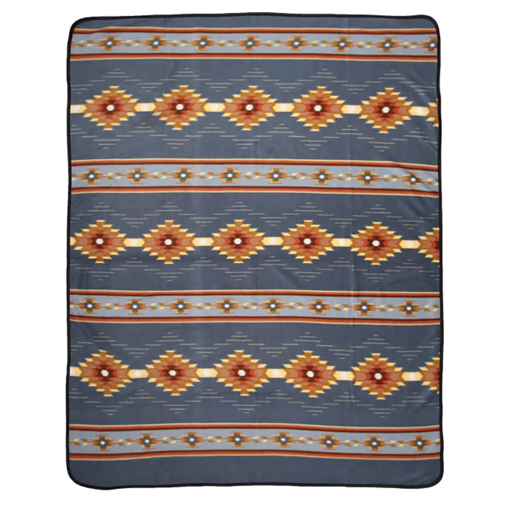 El Paso Saddle Blanket Home Decor El Paso Saddle Blanket Fleece Lodge Blanket in Multi Color 60"x80"