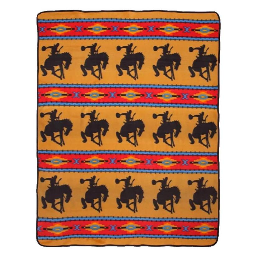 El Paso Saddle Blanket Home Decor Multi / 60X80 El Paso Saddle Blanket Fleece Lodge Blanket No16 60"x80"